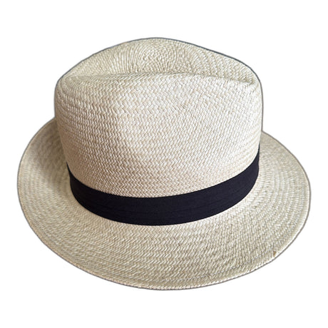 Melbourne Hats Mens Straw Trilby Hat - Natural
