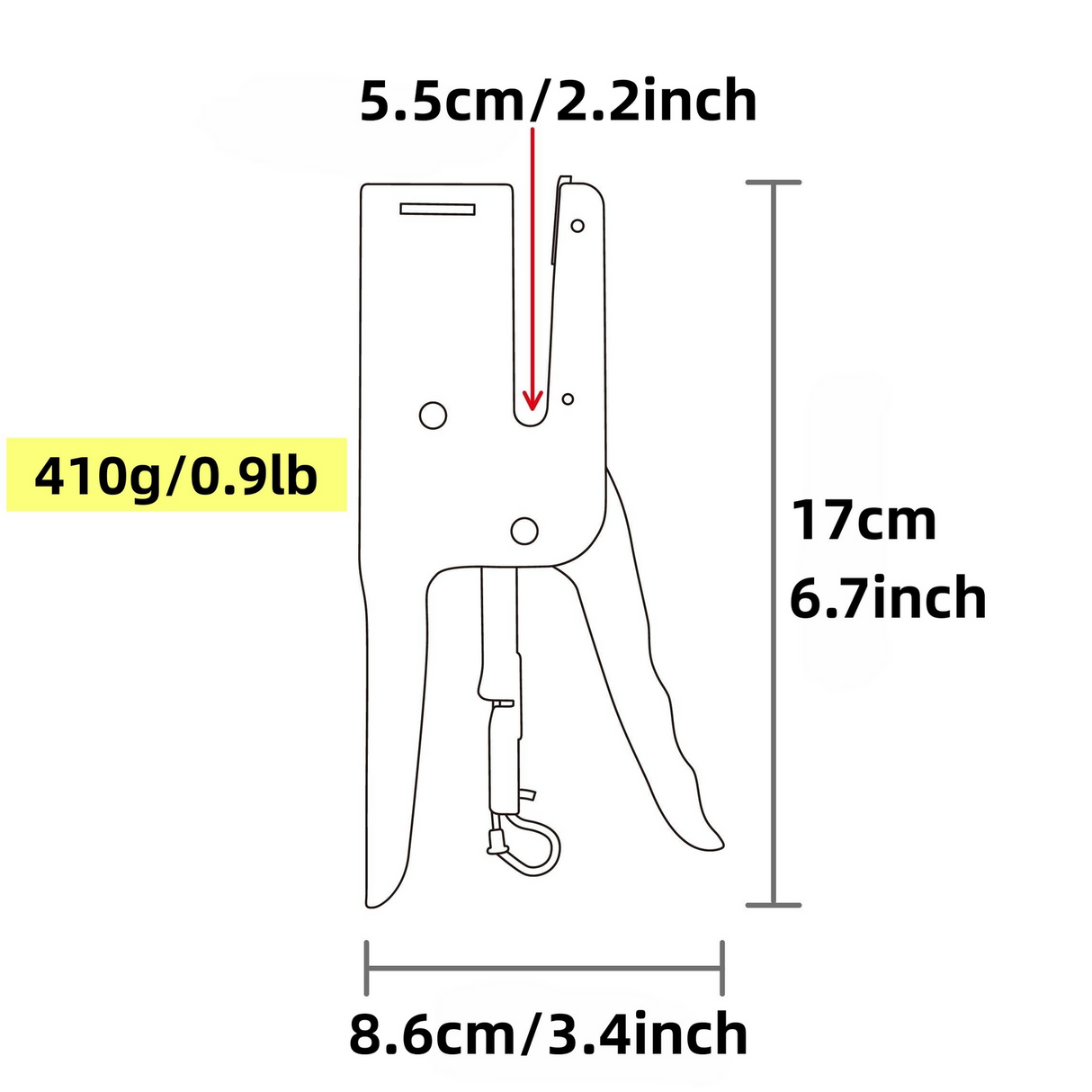 Heavy Duty Handheld Plier Stapler w/ 1000 Staples - 24/6mm