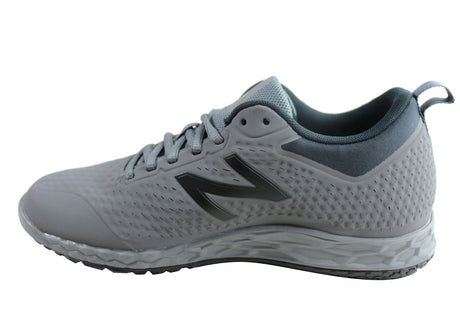 New Balance Mens Slip Resistant 2E Wide Fit Work Shoes - Grey/Black