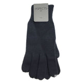 100% PURE WOOL GLOVES Winter Snow Ski Plain Knit Knitted Warm MK341 Plain - Olive