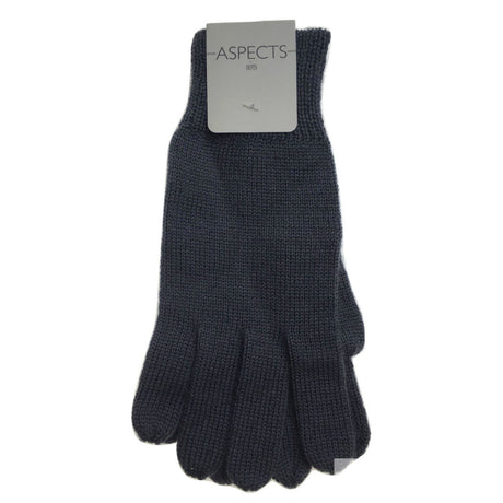 100% PURE WOOL GLOVES Winter Snow Ski Plain Knit Knitted Warm MK341 Plain - Olive