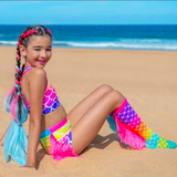 MADMIA Mermaid Knee High Socks - Kids & Adults Ages 6-99 (Crazy Sock Day)