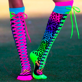 MADMIA Safari Girls Knee High Socks - Toddlers Ages 3-5 (Crazy Sock Day)
