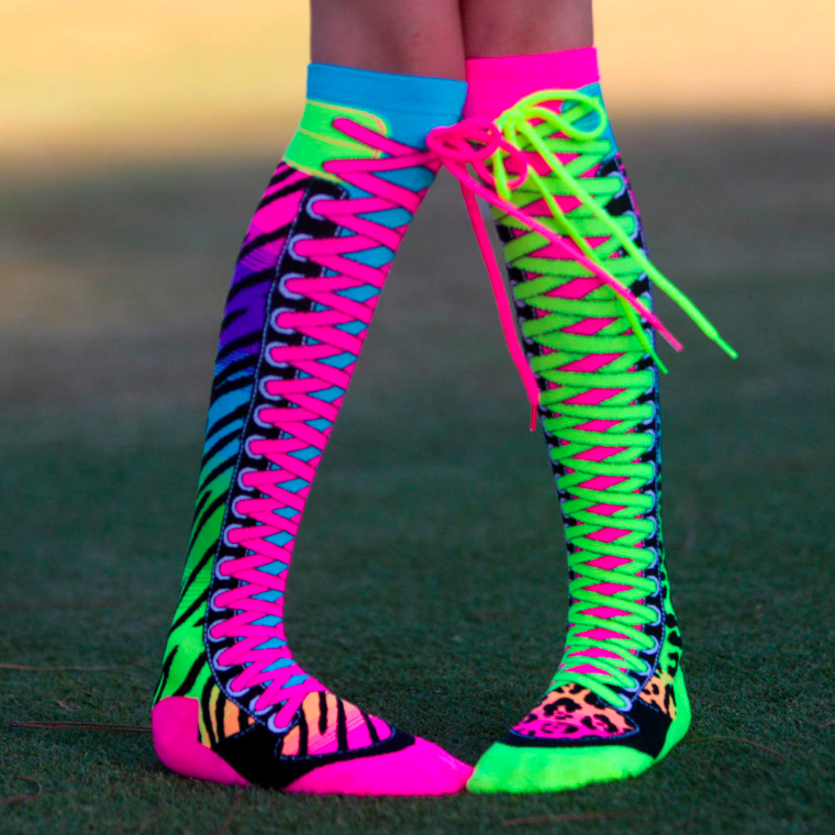 MADMIA Safari Knee High Socks - Kids & Adults Ages 6-99 (Crazy Sock Day)