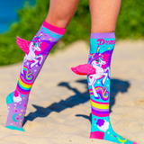 MADMIA Mini Pony Girls Knee High Socks - Kids & Adults Ages 6-99 (Crazy Sock Day)