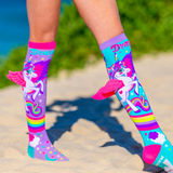 MADMIA Mini Pony Girls Knee High Socks - Kids & Adults Ages 6-99 (Crazy Sock Day)