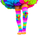 MADMIA Icecream Kids & Adults Long Knee High Socks - Girl’s Pair - Multicolour