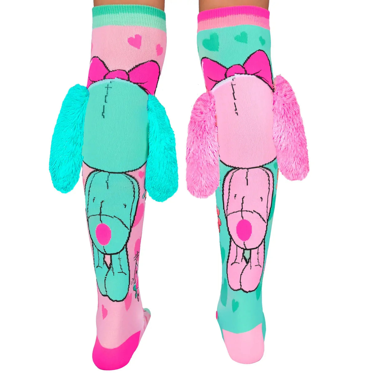 MADMIA Bunny Knee High Socks - Toddlers Ages 3-5 (Crazy Sock Day)