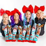 MADMIA Christmas Boys Knee High Socks - Toddlers Ages 3-5 (Crazy Sock Day)