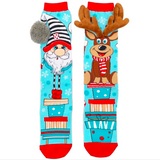 MADMIA Christmas Boys Knee High Socks - Toddlers Ages 3-5 (Crazy Sock Day)