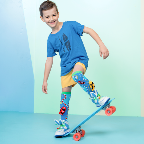 Madmia Racing Cars Kids/Toddler Comfortable/Playful Breathable Socks 3-5y