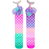 MADMIA Mermaid Tails Knee High Socks - Kids & Adults Ages 6-99 - 3D Tail & Seashell