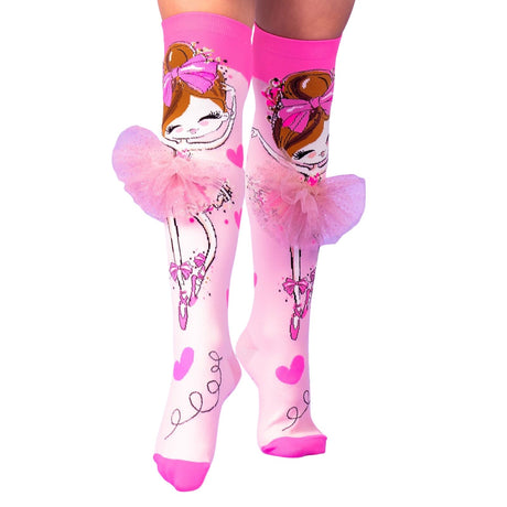 MADMIA Ballerina Girls Knee High Socks (Childrens/Kids One Size)