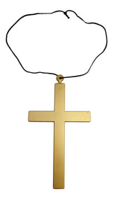 Monk Cross Necklace - Priest/Nun Religious (Halloween & Fancy Dress Accessory)
