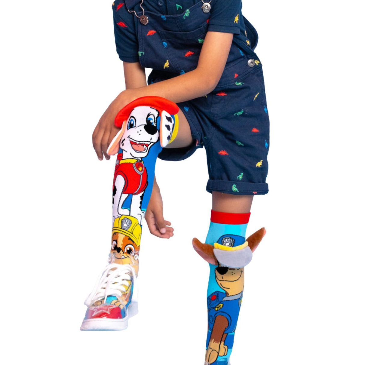 MADMIA Paw Patrol Knee High Socks - Kids & Adults Ages 6-99 (Crazy Sock Day)