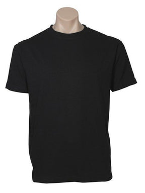 Plain T-Shirt 100% COTTON Basic Blank Tee Mens Ladies Casual BULK Adults - Black - 3XL