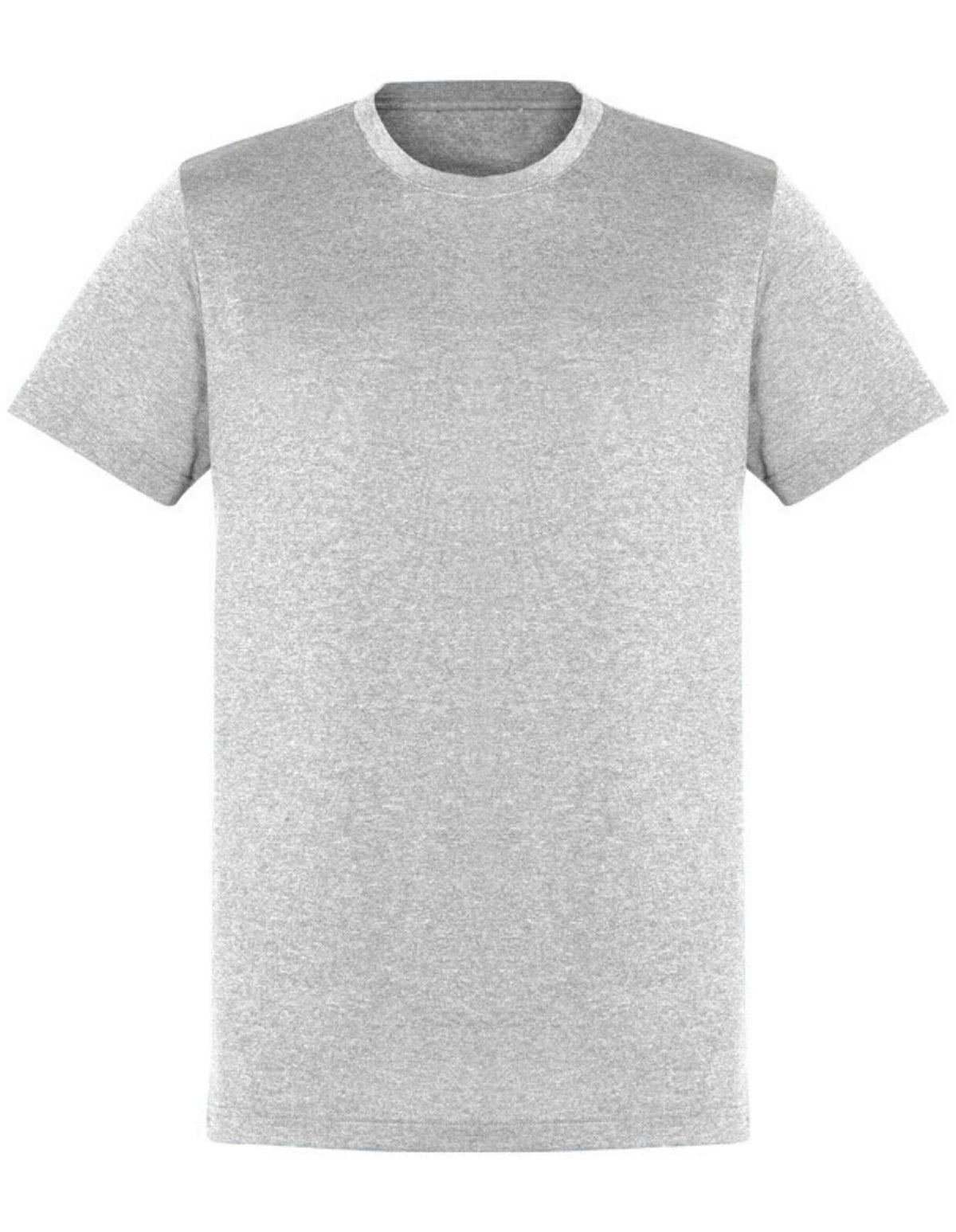 Mens Plain Grey Marle T-Shirt - 100% Cotton Casual Basic Top