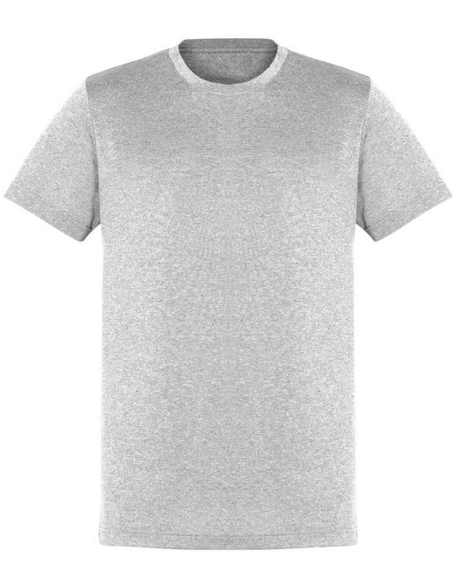 Mens Plain Grey Marle T-Shirt - 100% Cotton Casual Basic Top