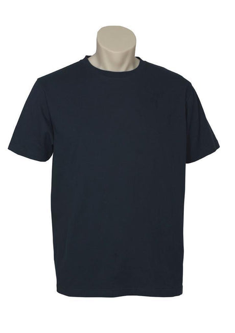 Plain T-Shirt 100% COTTON Basic Blank Tee Mens Ladies Casual BULK Adults - Navy