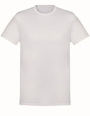 Mens Plain Off White T-Shirt - 100% Cotton Casual Basic Top