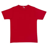 Mens Plain Red T-Shirt - 100% Cotton Casual Basic Top