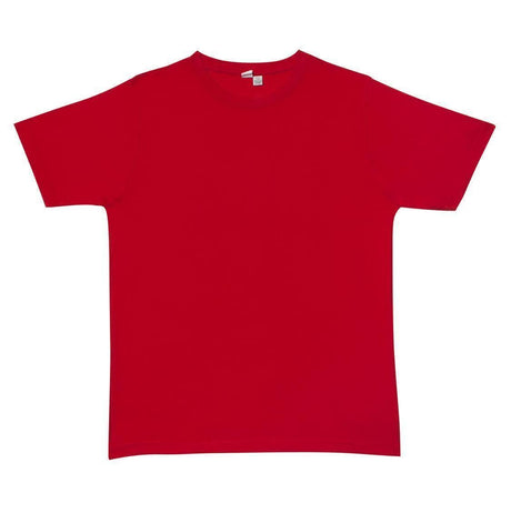 Mens Plain Red T-Shirt - 100% Cotton Casual Basic Top