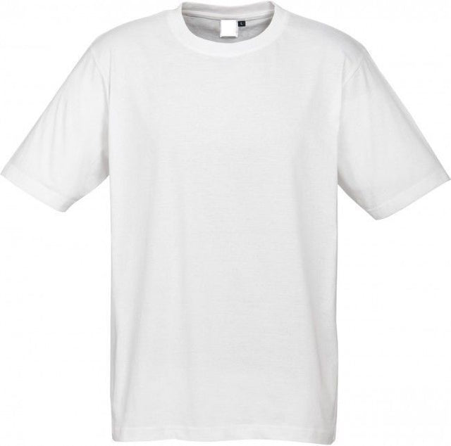 Mens Plain White T-Shirt - 100% Cotton Casual Basic Top