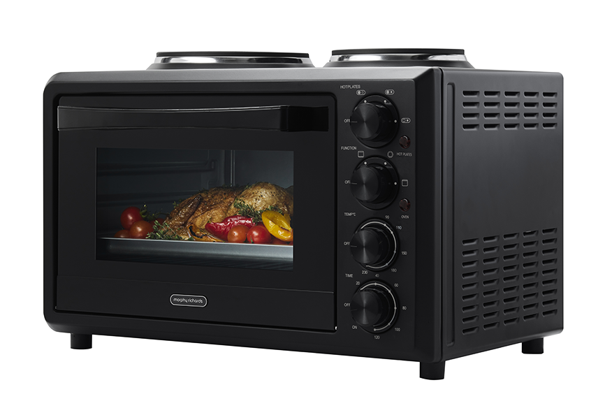 Morphy Richards 32L Benchtop Convection Oven w/ Hot Plates (MRBO32BLK2)