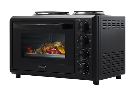 Morphy Richards 32L Benchtop Convection Oven w/ Hot Plates (MRBO32BLK2)