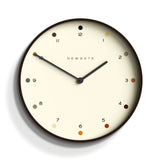 Newgate Mr Clarke Clock - Dark Wood & Dot Dial
