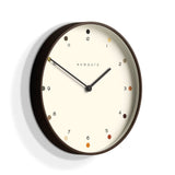 Newgate Mr Clarke Clock - Dark Wood & Dot Dial