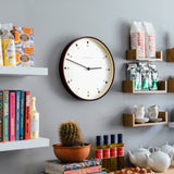 Newgate Mr Clarke Clock - Dark Wood & Dot Dial