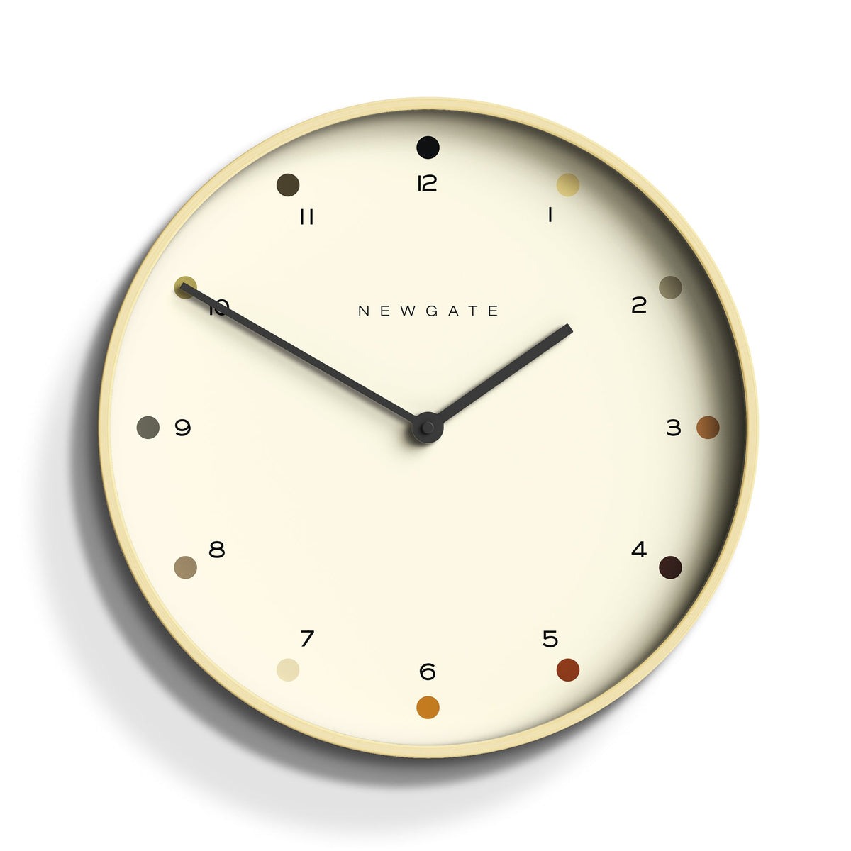 Newgate Mr Clarke Clock - Pale Wood & Dot Dial – Boutique Retailer