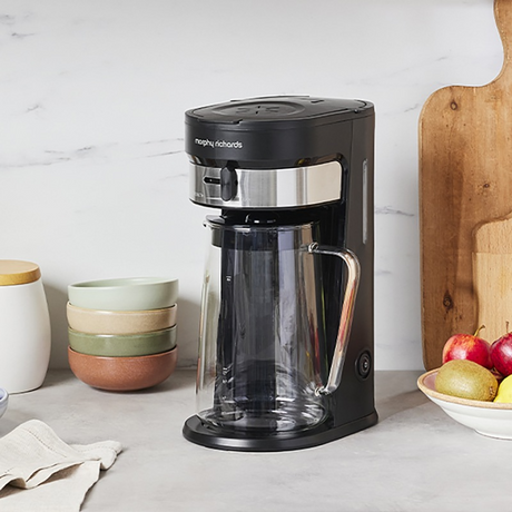 Morphy Richards Electric Iced Coffee Maker with 900ml Glass Carafe MRCM90BK