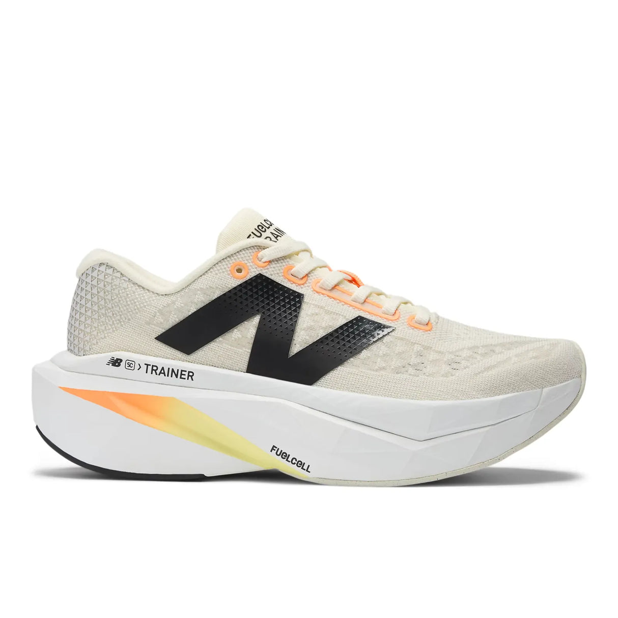 New Balance FuelCell Mens SuperComp Trainer v3 Shoes in Angora/Hot Mango