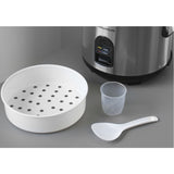 Morphy Richards Stainless Steel Rice Cooker 10-Cup - Silver/Black