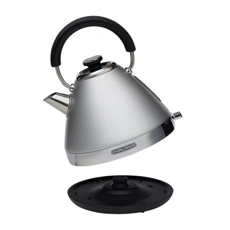 Morphy Richards Venture 1.5L Traditional Pyramid Kettle Steel Grey