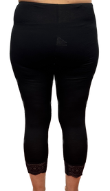 Merino Wool Skins Womens Audrina Capri Legging Thermals Underwear Warm Winter - Black