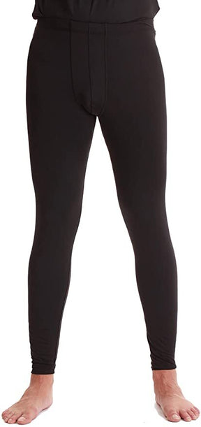 Merino Skins Mens Classic Long Johns - Black (Wool Thermal Underwear Pants)