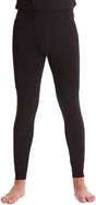 Merino Skins Mens Classic Long Johns - Black (Wool Thermal Underwear Pants)
