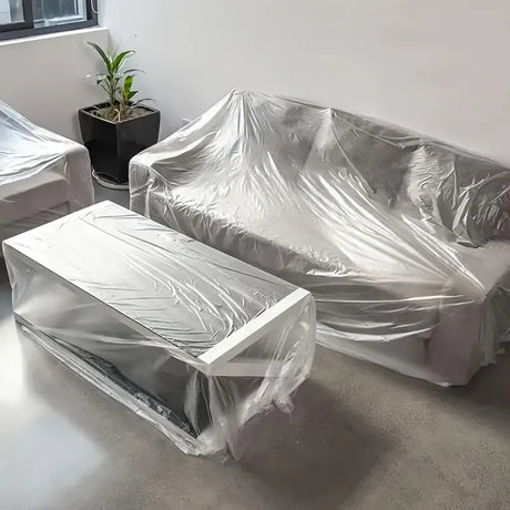Plastic Dust Paint Cover 4x5m Waterproof Dustproof Sheet for Furniture Car Outdoor