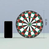 12" Dartboard Dart Board with Steel Darts Professional Competition Party Game