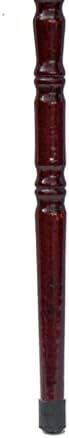 93cm Wooden Walking Stick Wood Cane Pole Carved Varnished Deluxe Sturdy w/ Dragon