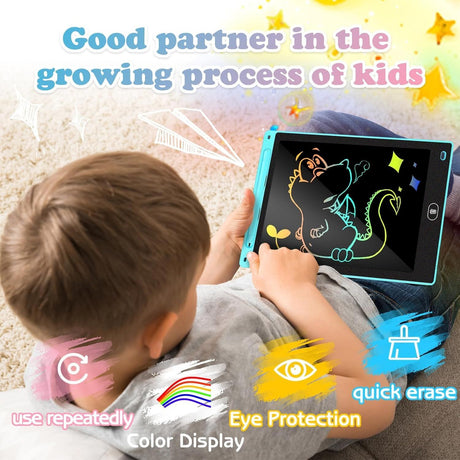8.5" LCD Writing Tablet Drawing Board Colorful Handwriting Pad for Kids - Assorted Colours
