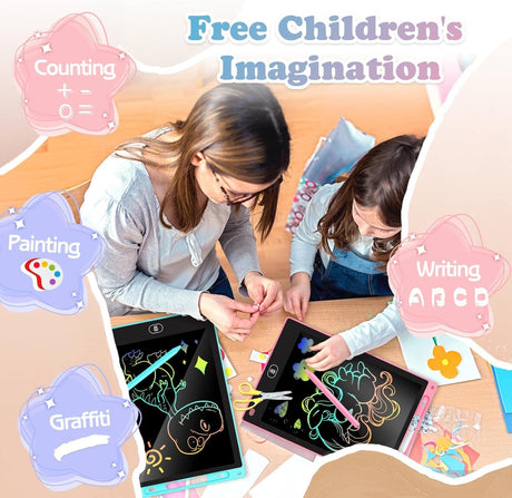 8.5" LCD Writing Tablet Drawing Board Colorful Handwriting Pad for Kids - Assorted Colours