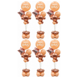 6x 165cm Birthday Balloon Stand Decoration Kit (21-Pieces) in Cognac/Bronze (Bulk Pack)
