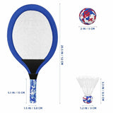 2x Kids Beach Backyard Tennis Racquets Badminton Training Rackets - Assorted Colours
