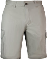 Mens 100% Cotton Cargo Shorts - Fawn (Casual Work Wear Half Pants)