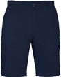 Mens 100% Cotton Cargo Shorts - Casual Work Wear Half Pants - Navy