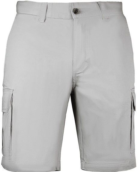 Mens 100% Cotton Cargo Shorts - Stone (Casual Work Wear Half Pants)
